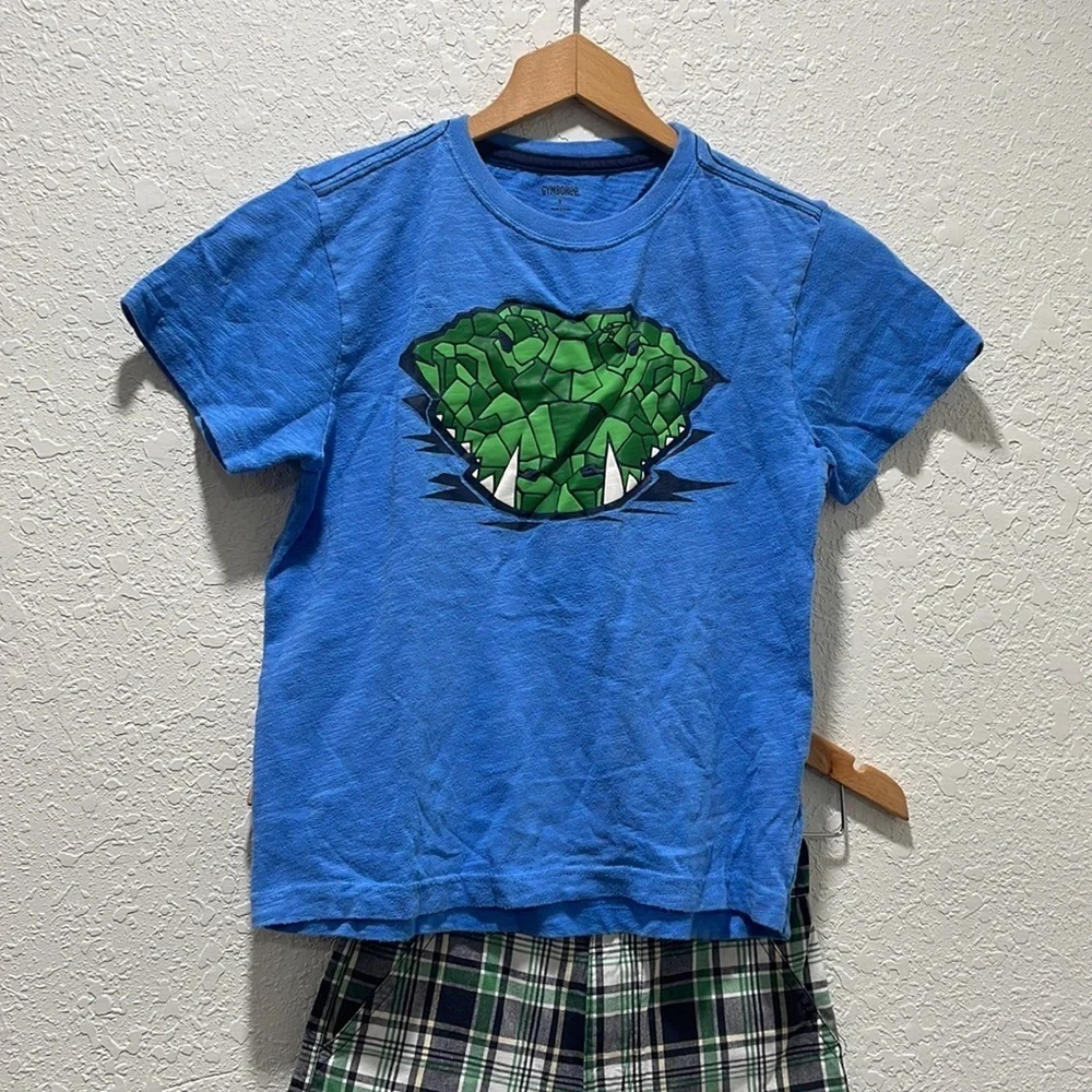 Gymboree blue and green boys set size 8 GUC ..